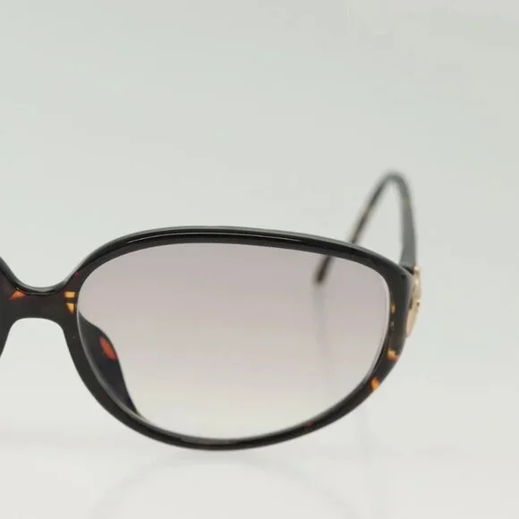 Christian Dior Sunglasses Plastic 2 Set Black Brown Auth BA5045